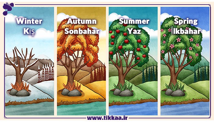فصل ها به ترکی استانبولی